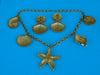 Vintage KJL Royal Sea Collection: Necklace and Clip On Earrings Set