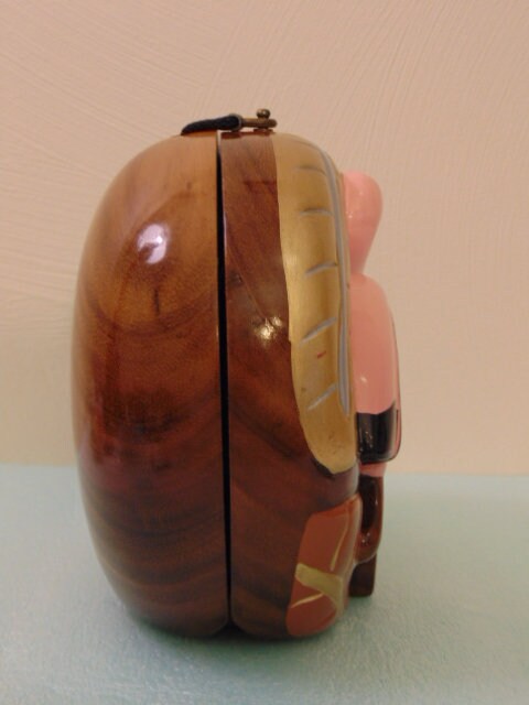 Vintage Timmy Woods Wooden Flamingo Purse: Collectible Shoulder Bag