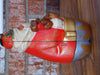 Vintage Timmy Woods Santa Claus Wooden Purse - 2000 Collectible