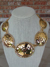 Vintage KJL Elizabeth Taylor Gold Coast Coin Necklace