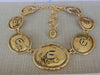 Vintage KJL Elizabeth Taylor Gold Coast Coin Necklace
