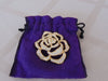 Vintage Elizabeth Taylor Passion Flower Brooch: Gold Crystal Rose Pin