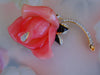 Vintage KJL Pink Enameled Crystal Flower Brooch