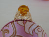 Vintage 14KTYG Citrine Ring: 6 Carat Oval Solitaire, Size 9.5