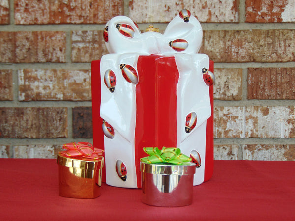 Timmy Woods Ladybug Gift Purse, Vintage Christmas Bag, Crossbody Shoulder Purse