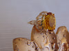 Vintage 14KTYG Citrine Ring: 6 Carat Oval Solitaire, Size 9.5