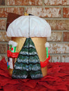 Vintage Timmy Woods Holiday House Wooden Crossbody Bag - Christmas Decor