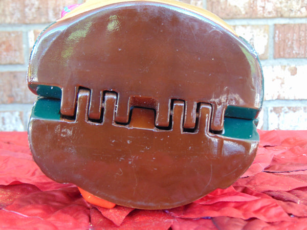 Vintage Timmy Woods Holiday House Wooden Crossbody Bag - Christmas Decor