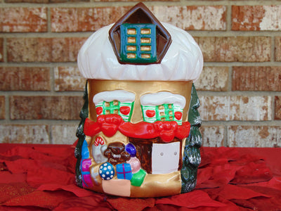 Vintage Timmy Woods Holiday House Wooden Crossbody Bag - Christmas Decor