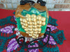 Vintage Timmy Woods Acacia Wood Grape Purse: Wearable Art