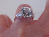 14KT White Gold CZ Ring: Round Solitaire, Size 5 3/4