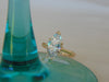14KTYG Marquee CZ Ring - Size 7 3/4 - Prong Set