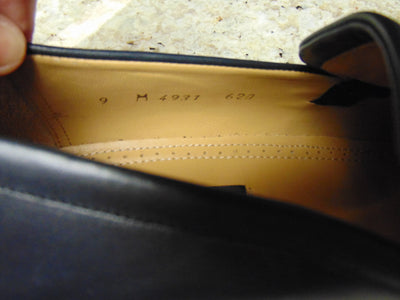 Avventura Black Leather Loafers Men's Size 9, Handmade in Spain
