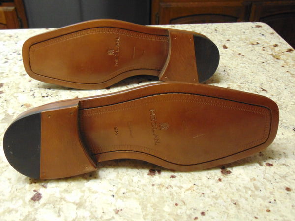 Mezlan Canova Leather Derby Shoes - Men's Size 9, Made in Spain