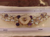 925 Silver Amethyst Druzy Statement Necklace: Western Rodeo Jewelry