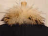 Reversible Bleached Shear Mink Fur Stroller with Fox Tux Trim