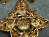 Vintage KJL Pearl Rhinestone Clip Earrings and Pendant Set