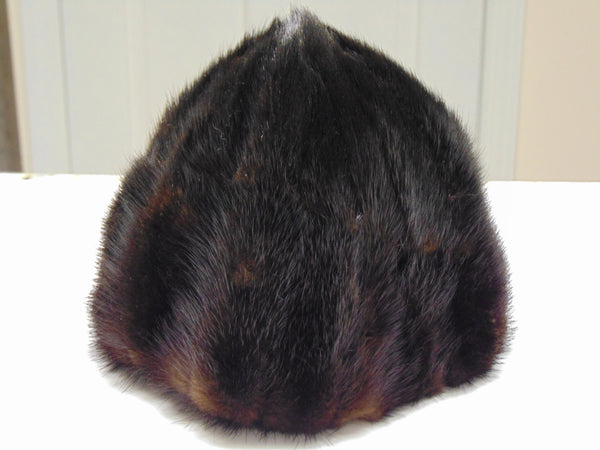 Vintage Black Mink Hat - Paris Boutique Label
