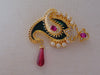 Kenneth Jay Lane Paisley Brooch: Vintage KJL Rhinestone Crystal Pin
