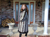 Vintage Section Mink Fur Coat: Mahogany & Sapphire, Full Length, Ladies Large