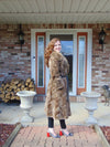 Vintage Sheared Beaver Fur Coat: Natural Raccoon Collar, Full Length