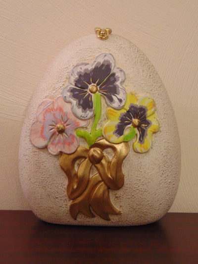 Vintage Timmy Woods Pansie Purse: Floral Spring Summer Bag