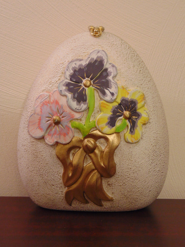 Vintage Timmy Woods Pansie Purse: Floral Spring Summer Bag