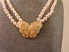Vintage KJL Butterfly Necklace: Enameled Faux Pearl Crystal Jewelry