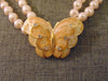 Vintage KJL Butterfly Necklace: Enameled Faux Pearl Crystal Jewelry