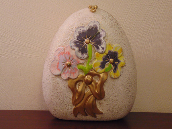 Vintage Timmy Woods Pansie Purse: Floral Spring Summer Bag