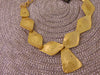 Vintage KJL Gold Tone Necklace: Adjustable Hammered Discs