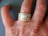 14K Gold CZ Ring: Baguette & Round Stones, Size 6 3/4