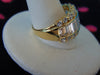 14K Gold CZ Ring: Baguette & Round Stones, Size 6 3/4
