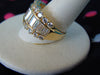 14K Gold CZ Ring: Baguette & Round Stones, Size 6 3/4