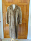 Vintage Beaver Fur Coat with Matching Hat: Full Length Estate Furs