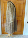 Vintage Beaver Fur Coat with Matching Hat: Full Length Estate Furs