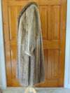 Vintage Beaver Fur Coat with Matching Hat: Full Length Estate Furs