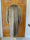 Vintage Beaver Fur Coat with Matching Hat: Full Length Estate Furs