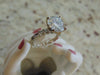 14Kt White Gold Moissanite Ring: 4.65 ct Solitaire, Size 7.5