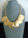 Vintage KJL Gold-Tone Necklace & Earring Set - Runway Designer Jewelry