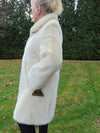 Vintage Pearl Mink Fur Coat: Ladies Resort Wedding Coat