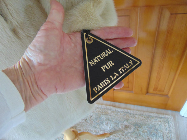 Vintage Pearl Mink Fur Coat: Ladies Resort Wedding Coat