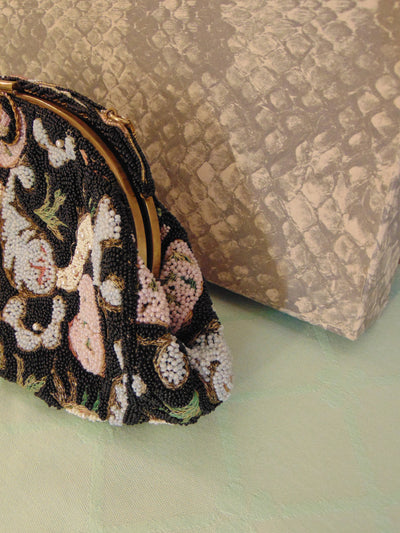 Vintage Beaded Handbag: French Opera Purse, Delill Style