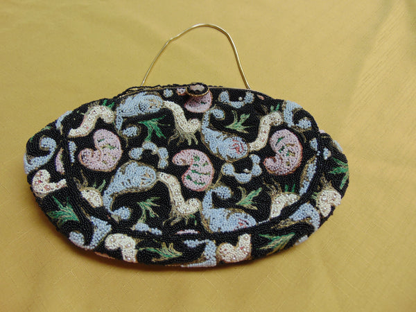 Vintage Beaded Handbag: French Opera Purse, Delill Style