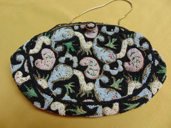 Vintage Beaded Handbag: French Opera Purse, Delill Style