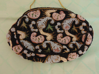 Vintage Beaded Handbag: French Opera Purse, Delill Style