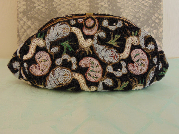 Vintage Beaded Handbag: French Opera Purse, Delill Style