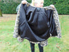 Vintage Faux Fur Hooded Jacket: Animal Print, Size Small