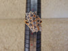 14K Yellow Gold Diamond Cluster Ring - 2.02 CTW Estate Ring - Size 8.5