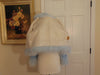 Robin Egg Blue Raccoon Fur Wool Jacket: Spring Shrug